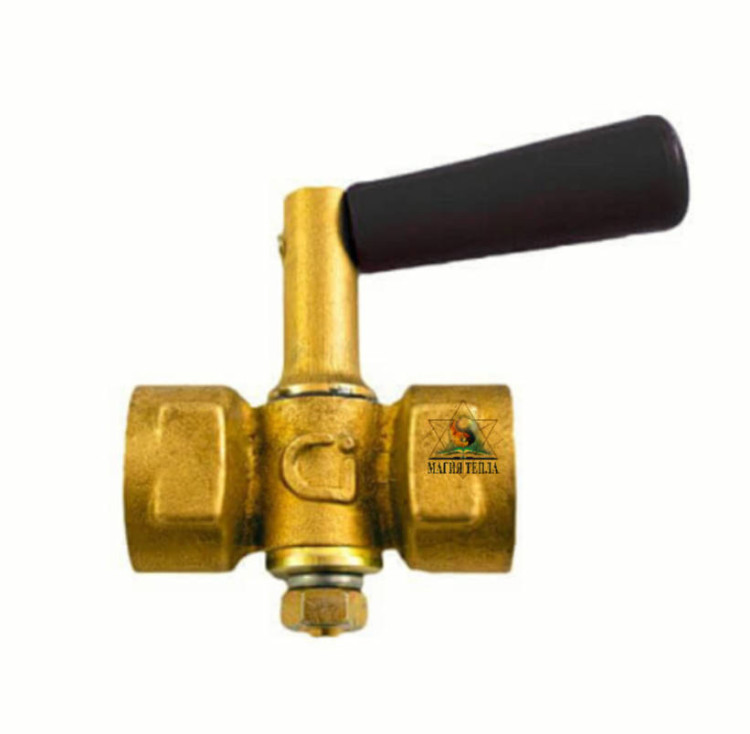Кран для манометра Ci 11Б18бк 15 с ручкой (G½" - М20х1,5)