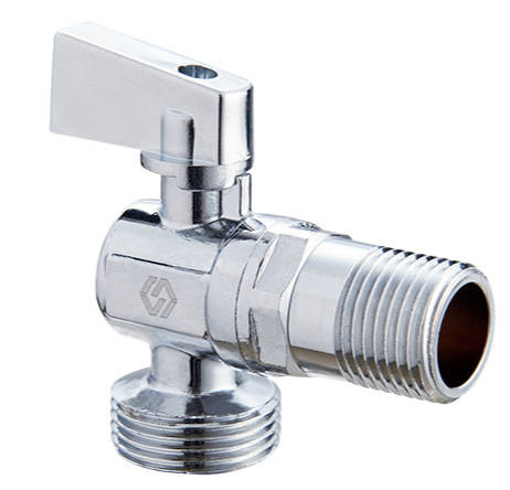 Кран сантехнический угловой 1/2"х3/4" наруж-наруж MVI