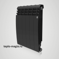 Биметаллический радиатор Royal Thermo BiLiner 500 - 10 секц. Noir Sable