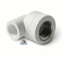 Угольник полипропиленовый PRO AQUA комбинированный с внутренней резьбой 25 x 3/4