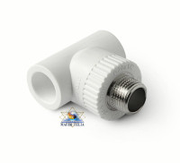 Угольник полипропиленовый PRO AQUA комбинированный с наружной резьбой 25 x 1/2