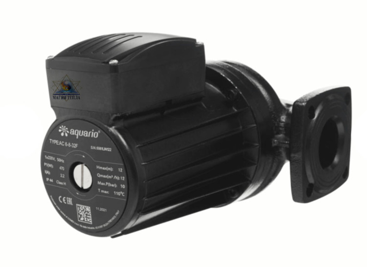 Насос циркуляционный фланцевый AQUARIO AC 6-8-32F (500 Вт, 12м, 200 л/мин)