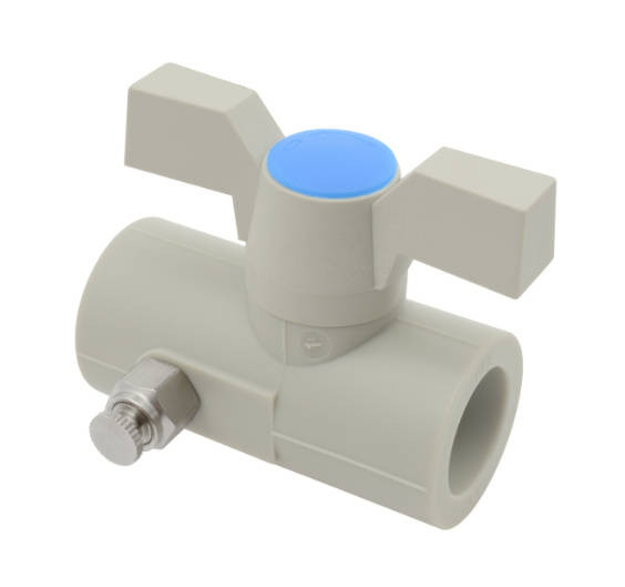 Кран шаровый с выпускным клапаном D20 PPR FV-plast