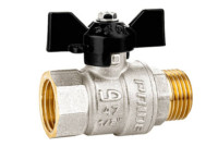 Кран шаровый внутр-наруж LD 1.1/4" бабочка