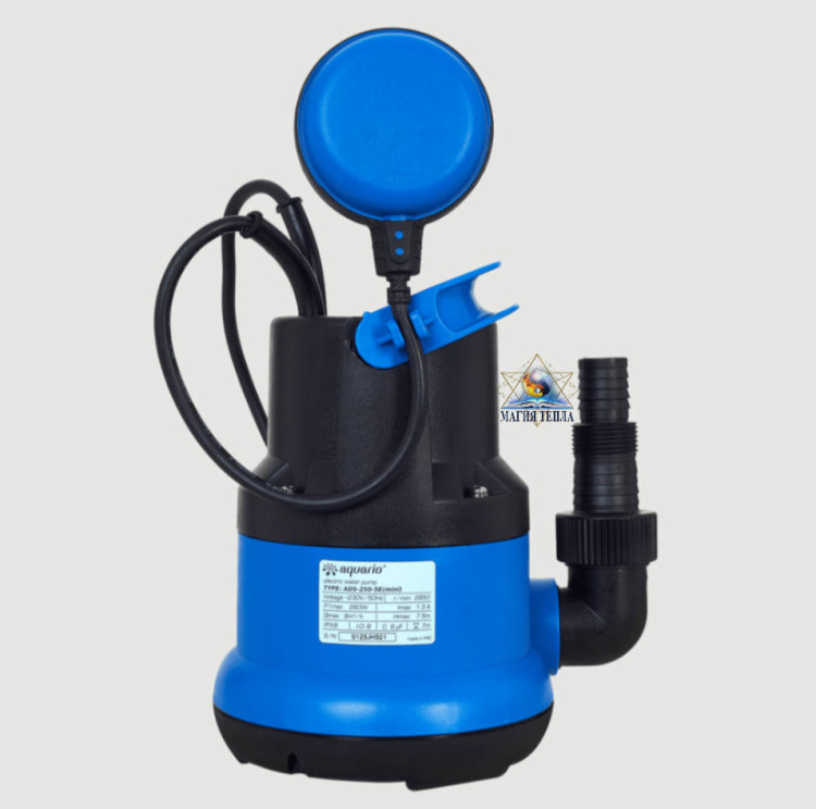 Дренажный насос AQUARIO ADS-260-5E (mini) (260 Вт, 7 м, 130 л/мин)