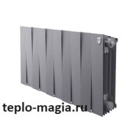 Биметаллический радиатор Royal Thermo PianoForte 300 - 8 секц. Silver Satin