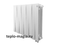 Биметаллический радиатор нижнее подключение Royal Thermo PianoForte 500 VD - 8 секц. Bianco Traffico