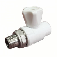 Кран шар.для радиатора прямой 25х1/2" PPRC  Valfex наружняя