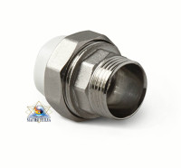 Муфта полипропиленовая комбинированная (американка) PRO AQUA с наружн. резьбой 25 x 1/2