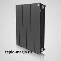 Биметаллический радиатор Royal Thermo PianoForte 500 - 8 секц. Noir Sable