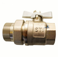 Кран шаровой STI с американкой бабочка 25