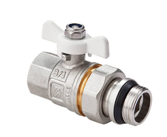 Кран американка MVI 1/2" с самоуплотняющимся кольцом