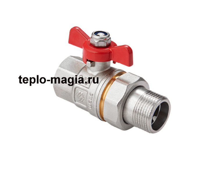 Кран американка внутр-наруж MVI 1.1/4" бабочка