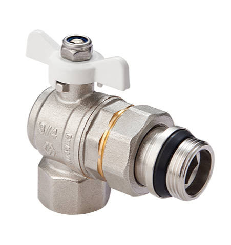 Кран американка УГЛОВОЙ MVI 1/2" с самоуплотняющимся кольцом