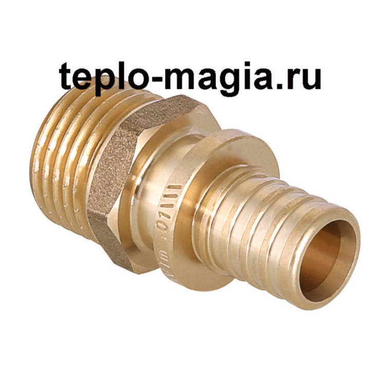 Муфта аксиальная с наруж.резьбой 16(2.2)x1/2"НР VTm.401.G.001604