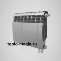 Биметаллический радиатор нижнее подключение Royal Thermo BiLiner 350 VD - 12 секц. Silver Satin