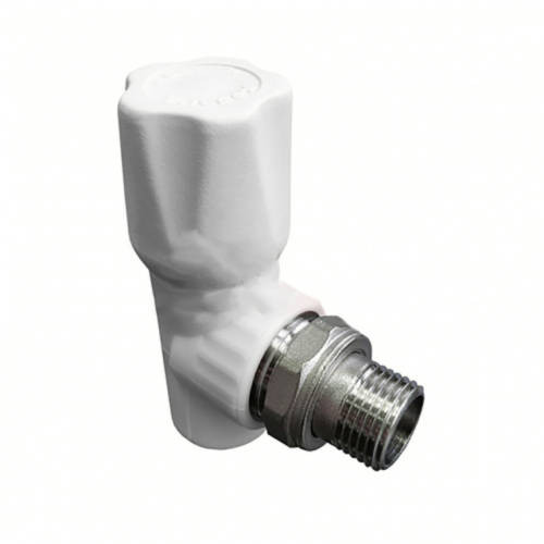 Вентиль для радиатора УГЛОВОЙ 20х1/2" PPRC  Valfex наружняя