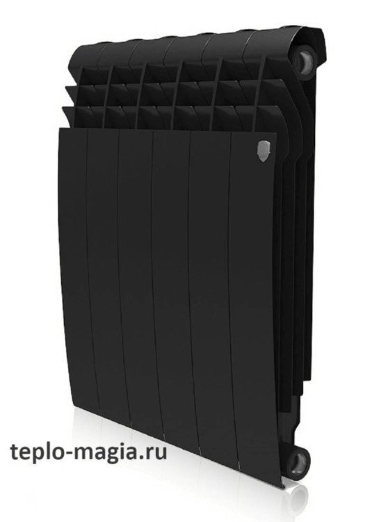 Биметаллический радиатор Royal Thermo BiLiner 350 - 12 секц. Noir Sable