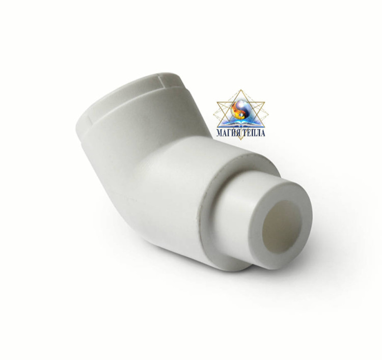 Угольник полипропиленовый PRO AQUA 45° d25 внутренний /наружный