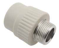 Муфта (переходник) с наруж.резьбой 20х1/2" PPR FV-plast