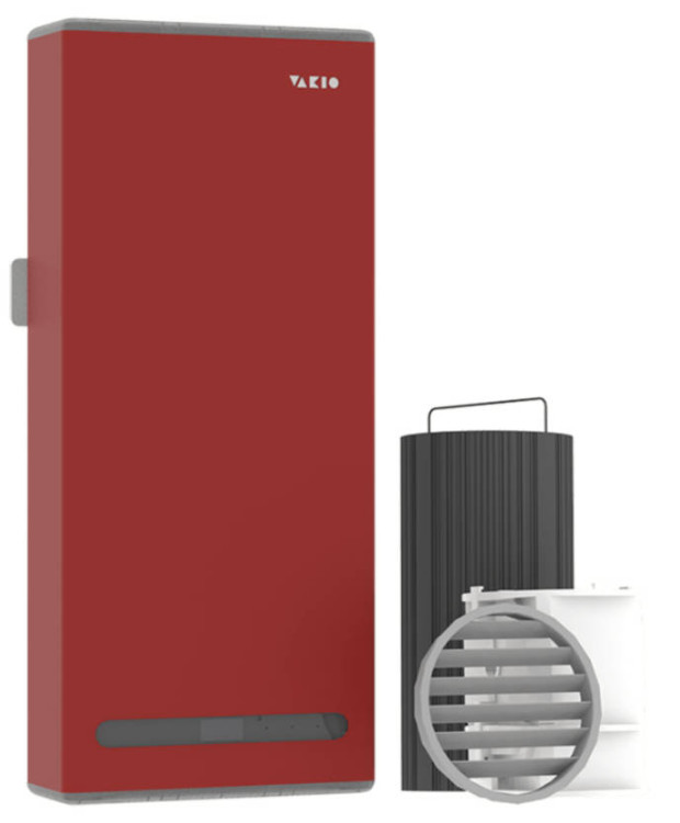 VAKIO Base Smart (Энергосберегающий проветриватель) Красный