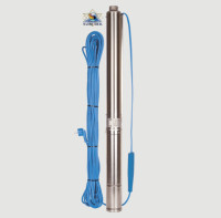 Насос скважинный AQUARIO ASP 3E-65-75 (1450 Вт, 78м, 95 л/мин) встр. конд., каб. 50м