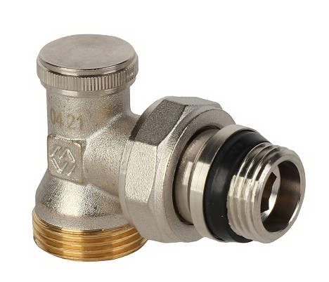 Клапан настроеч.с самоуплотн.кольцом 1/2"х3/4"ЕК УГЛОВОЙ под евроконус MVI